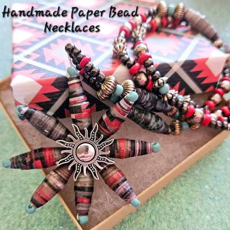 Stripe Bead Necklace