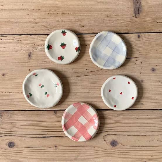 Trinket Tray In Gingham