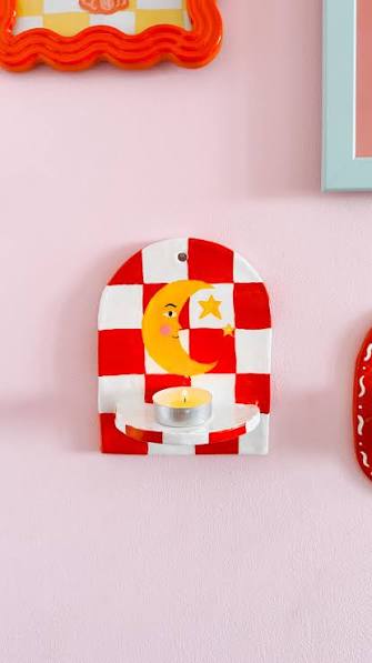 Checkerboard Candle Holder