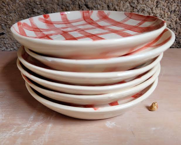 Gingham Side Plate