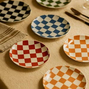 Checkerboard Dinner Plate