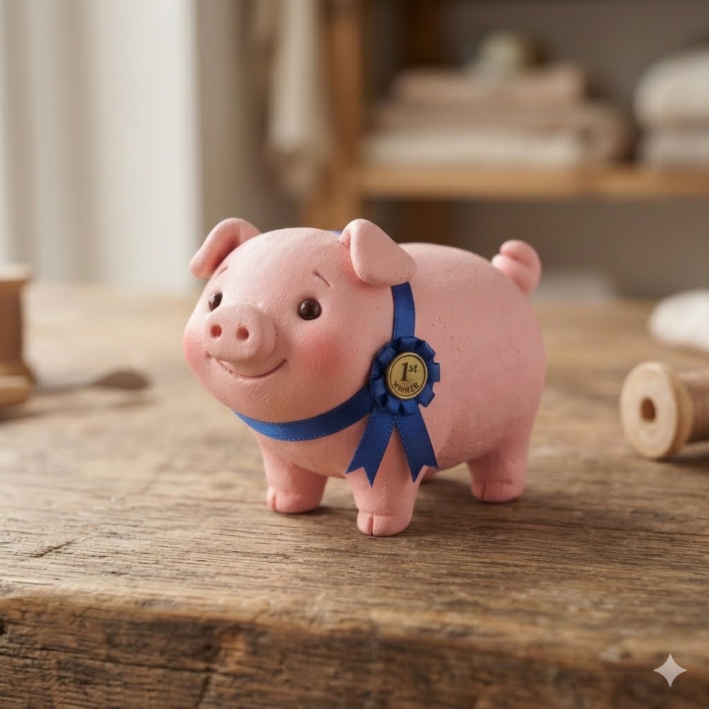 Blue Ribbon Pig