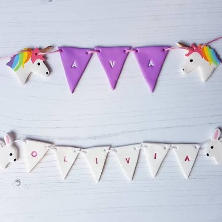 Clay Bunting Garland